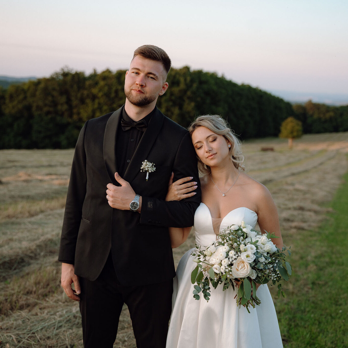 svatba buchlovský dvůr břestek simona a vašek novomanželé